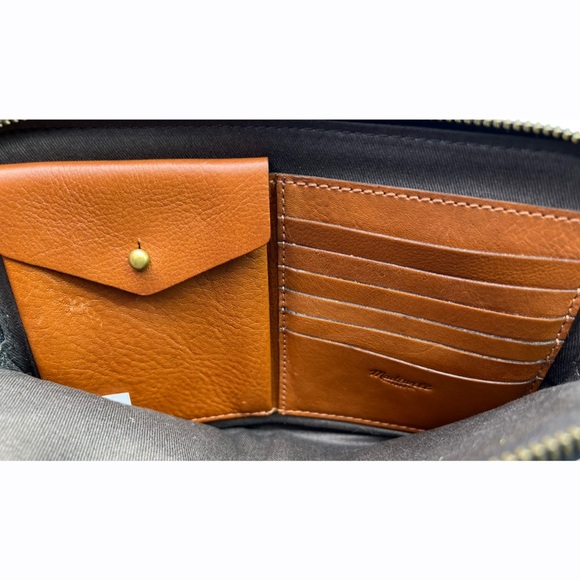 Madewell Brown Full Grain Leather Clutch Pouch BIEN - Picture 8 of 8
